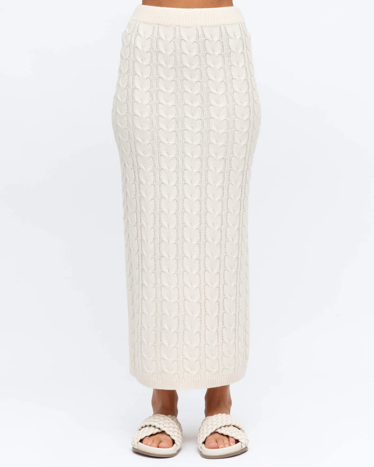 CABLE KNIT CO-ORD MIDI SKIRT