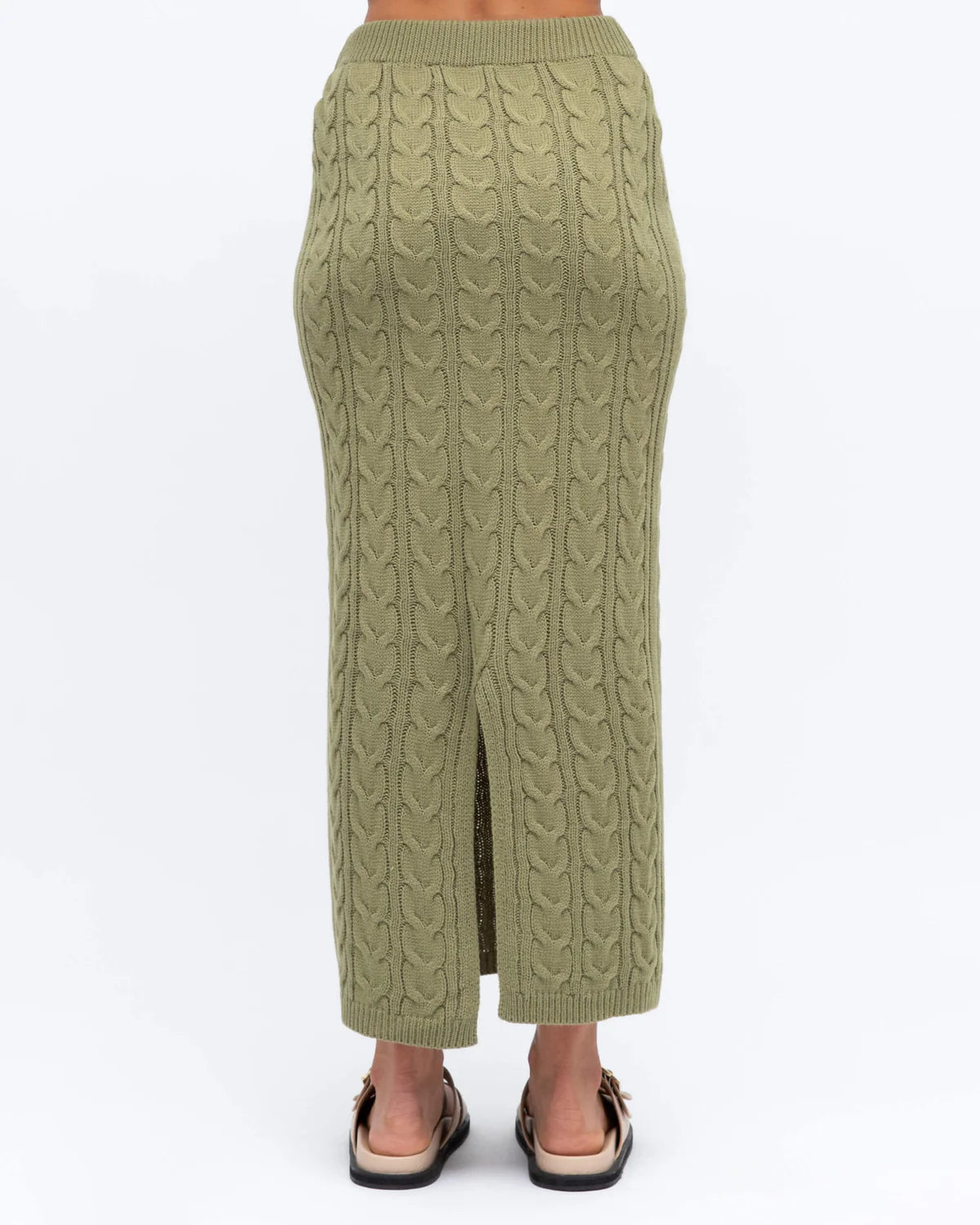 CABLE KNIT CO-ORD MIDI SKIRT