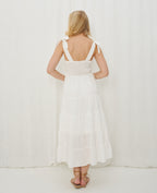 TIER MAXI DRESS WHITE