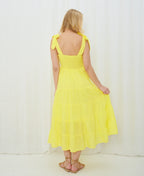 TIER MAXI DRESS YELLOW