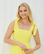 TIER MAXI DRESS YELLOW