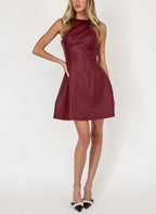 RUBY ROSE MINI DRESS VEGAN LEATHER