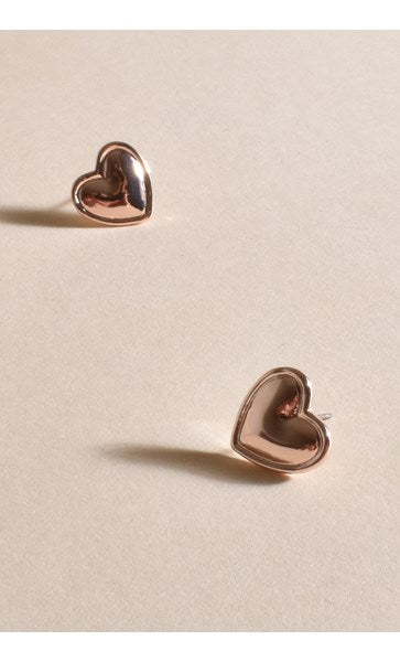 MINI HEART STUD EARINGS