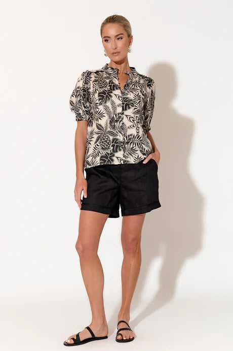 LILIAN TROPICS SHORT SLEEVE SHIRT (PRINT)