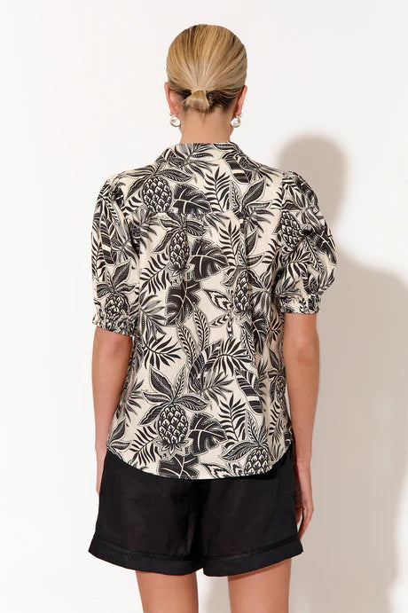 LILIAN TROPICS SHORT SLEEVE SHIRT (PRINT)