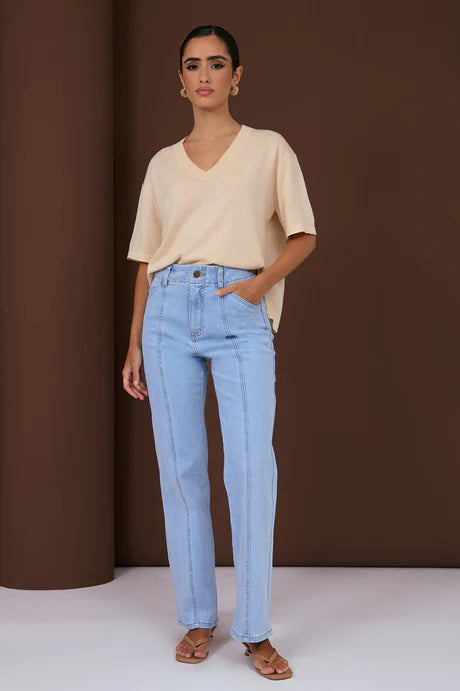 BLAIRE STRAIGHT LEG JEAN (LIGHT DENIM)