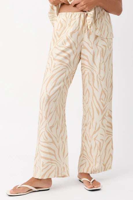 STEVIE ZEBRA PANTS (CAMEL ZEBRA)