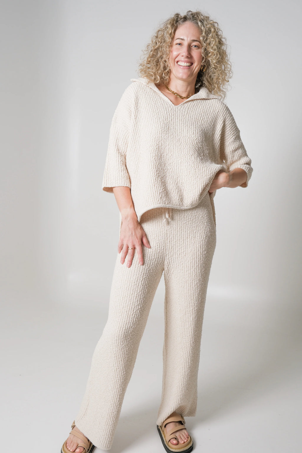 RINA HONEY BUTTER CREAM JUMPER
