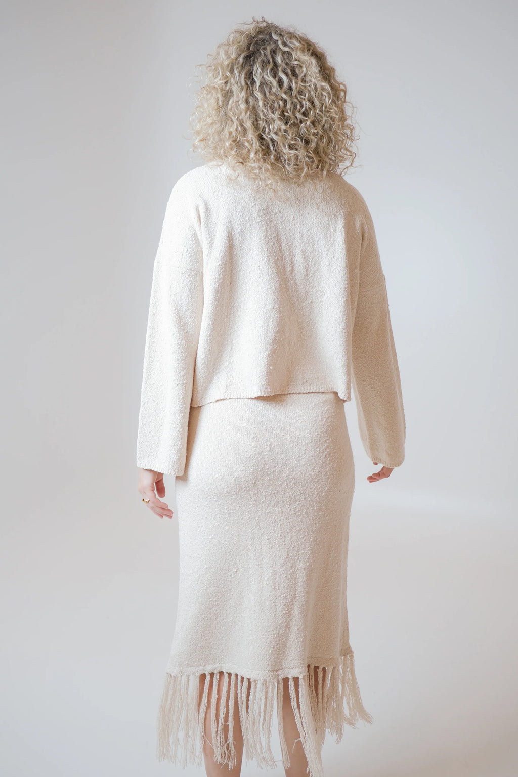 LISA HONEY BUTTER TASSEL SKIRT