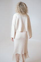 LISA HONEY BUTTER TASSEL SKIRT