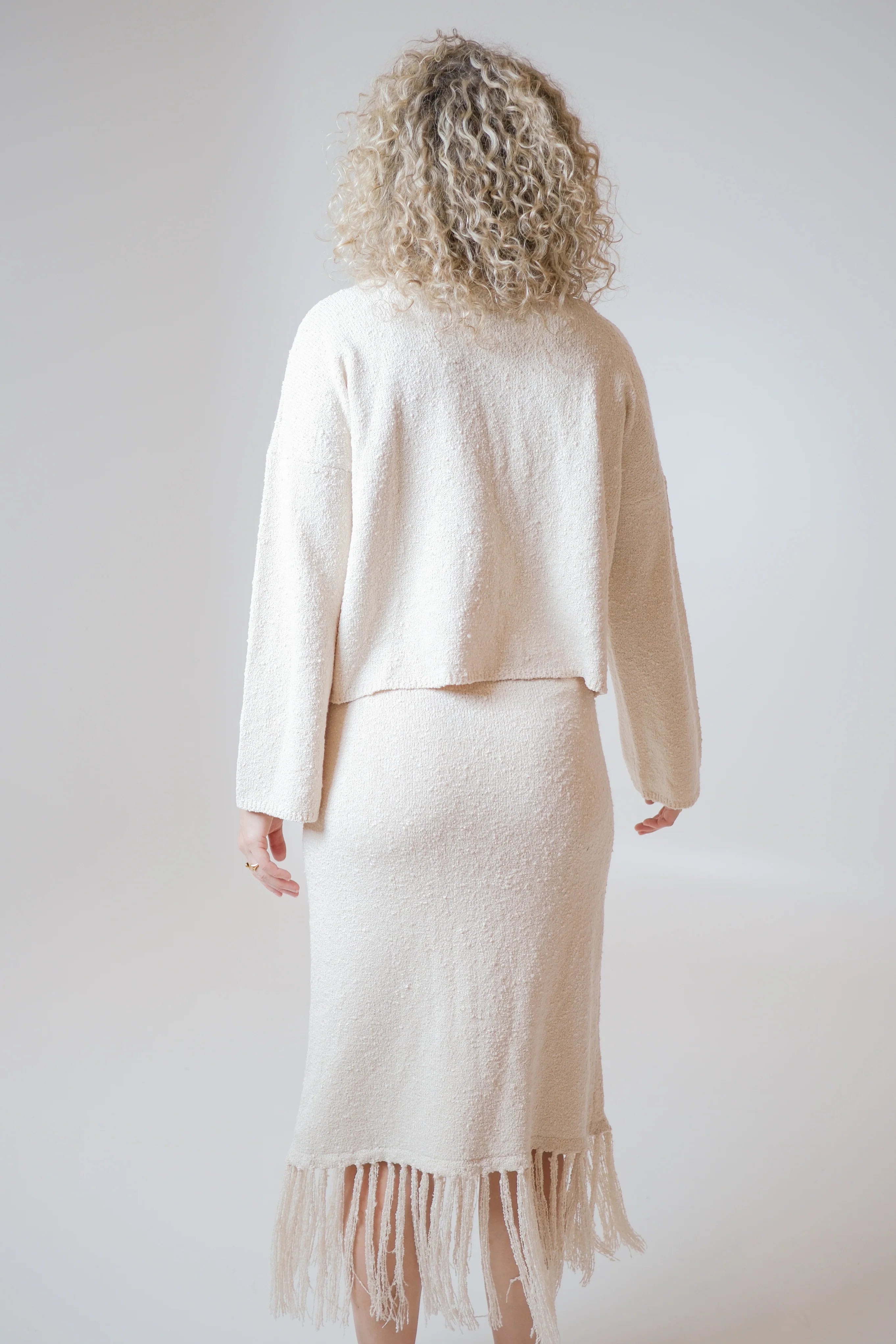 LISA HONEY BUTTER TASSEL SKIRT