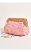 RENATA PLEAT TIMBER FRAME CLUTCH