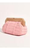 RENATA PLEAT TIMBER FRAME CLUTCH