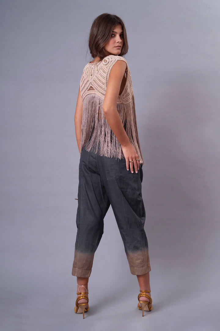 URANIA PIN TUCK PANTS OMBRE