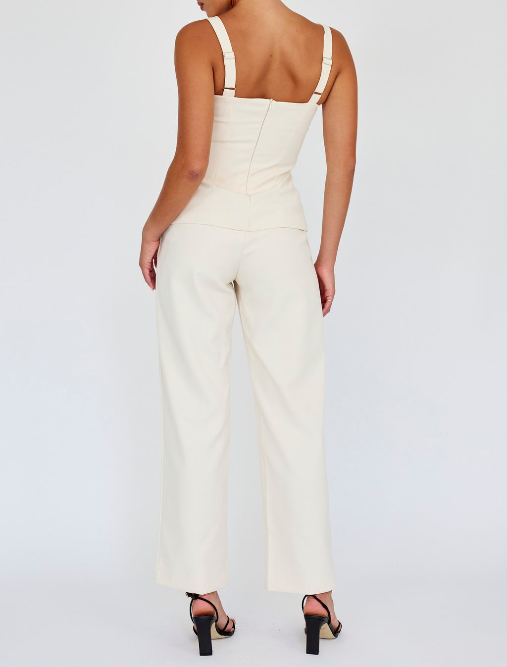 KLARA STRUCTURED ELEGANCE CORSET TOP (CREAM)