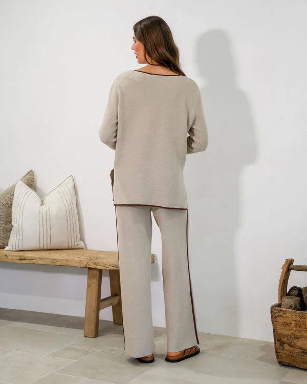 CONTRAST DETAILS CO-ORD PANTS