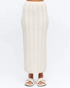 CABLE KNIT CO-ORD MIDI SKIRT