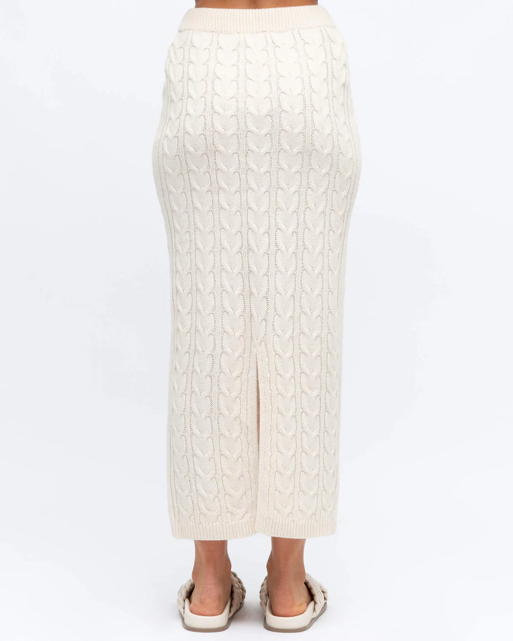 CABLE KNIT CO-ORD MIDI SKIRT