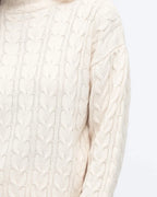 CABLE KNIT CO-ORD FUNNEL NECK KNIT JUMPER
