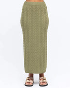 CABLE KNIT CO-ORD MIDI SKIRT