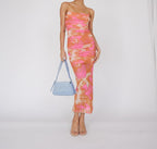 MESH MIDAXI DRESS