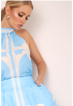 TROPICAL THUNDER HALTERNECK TOP