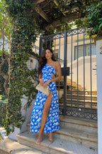 COVE MAXI DRESS - BLUE PRINT