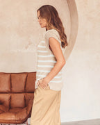 STRIPE OVERSIZED KNIT VEST