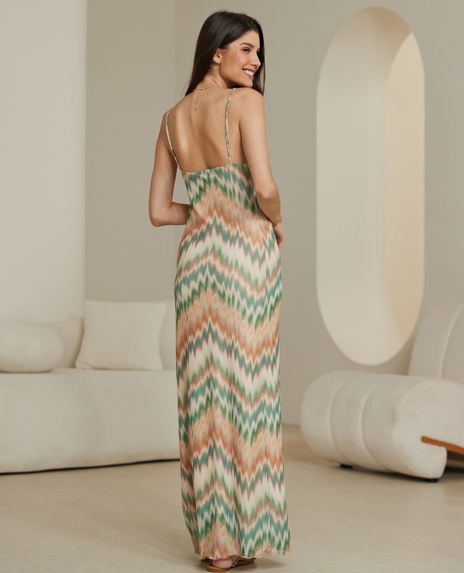 MESH MAXI DRESS