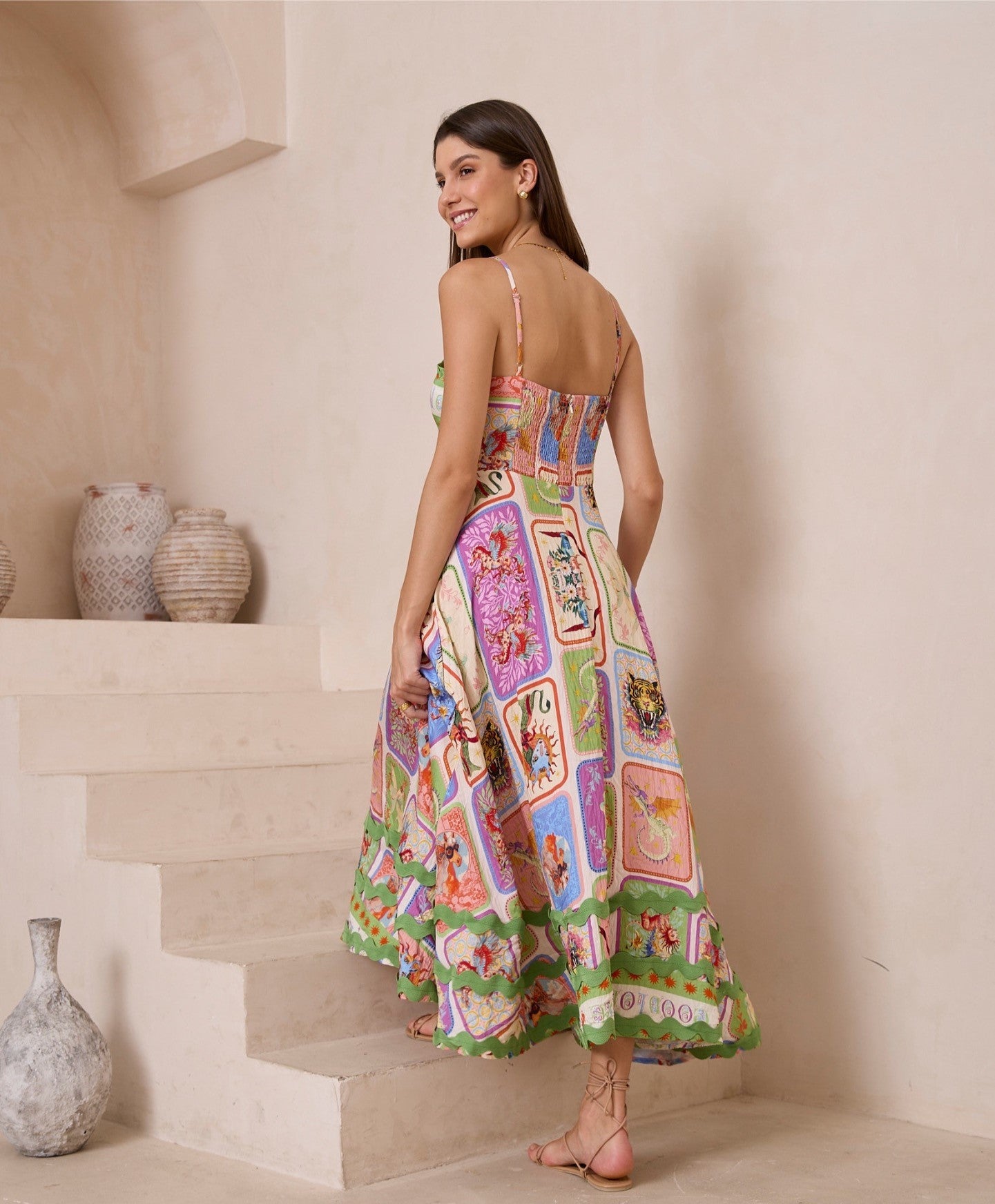 BE MY DRAGON MAXI RIC RAC DRESS