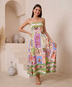 BE MY DRAGON MAXI RIC RAC DRESS