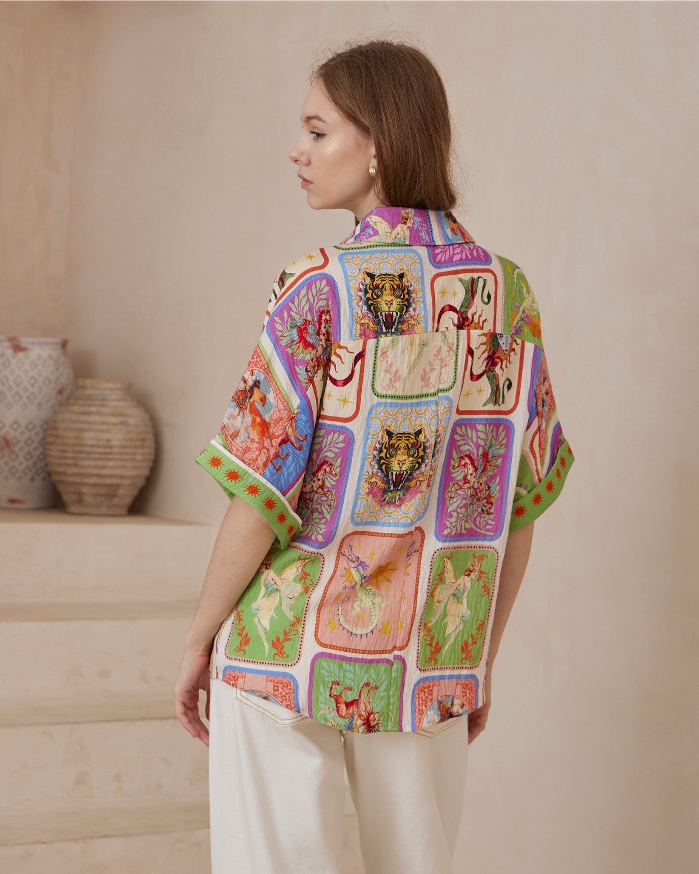 BE MY DRAGON BUTTON UP SHIRT