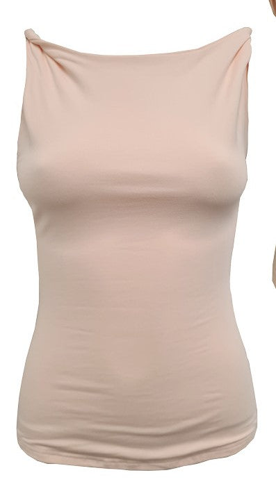 DOUBLE TWIST MOCHA TOP