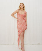 FRILL DRESS ASYMETRIC