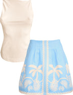 TROPICAL THUNDER MINI SKIRT