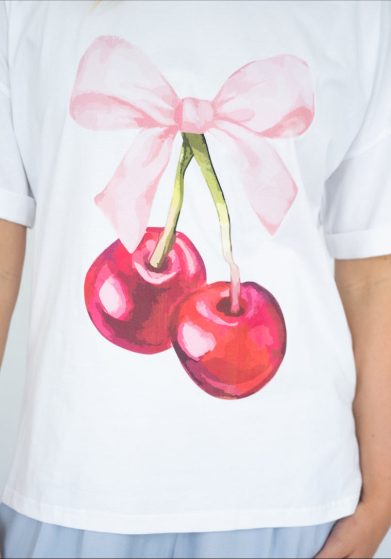 CHERRY COTTON TEE