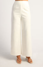 Pleated Bodice Asymmetric Top And Pants Set