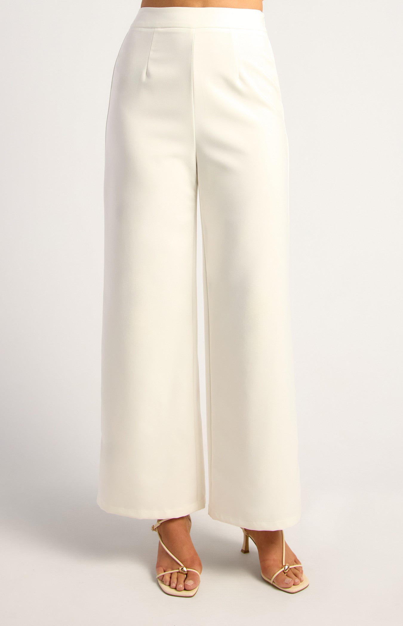 Pleated Bodice Asymmetric Top And Pants Set