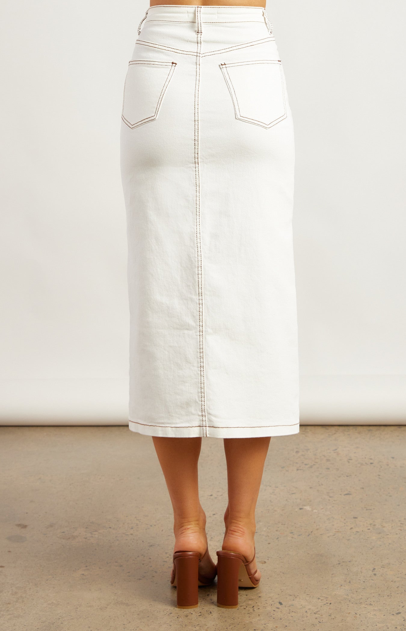 SIENA DENIM MIDI SKIRT