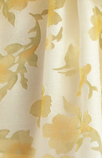 LEMON FLORAL MIDI DRESS