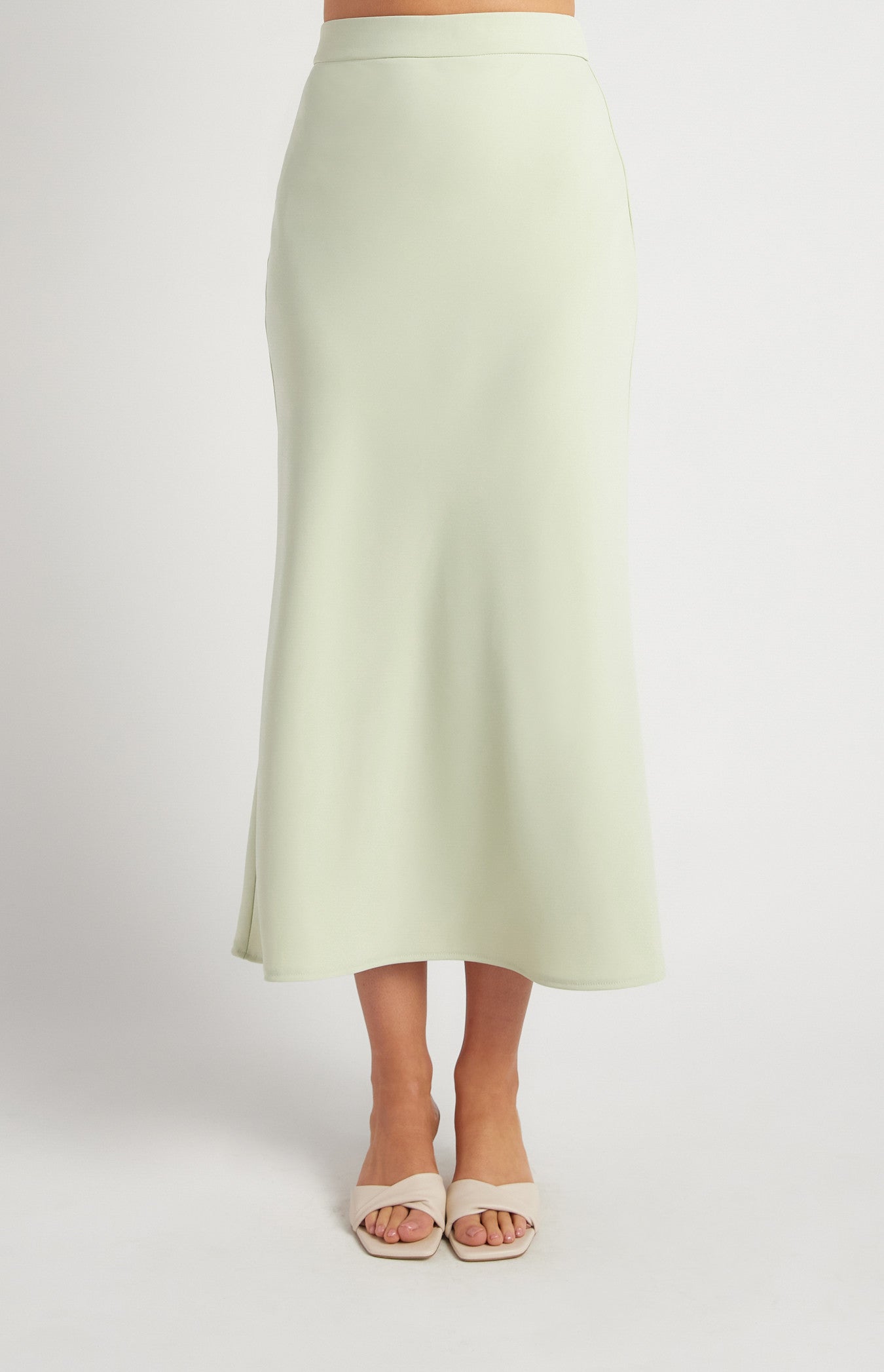 BELLA PISTACHIO VEST AND SKIRT SET