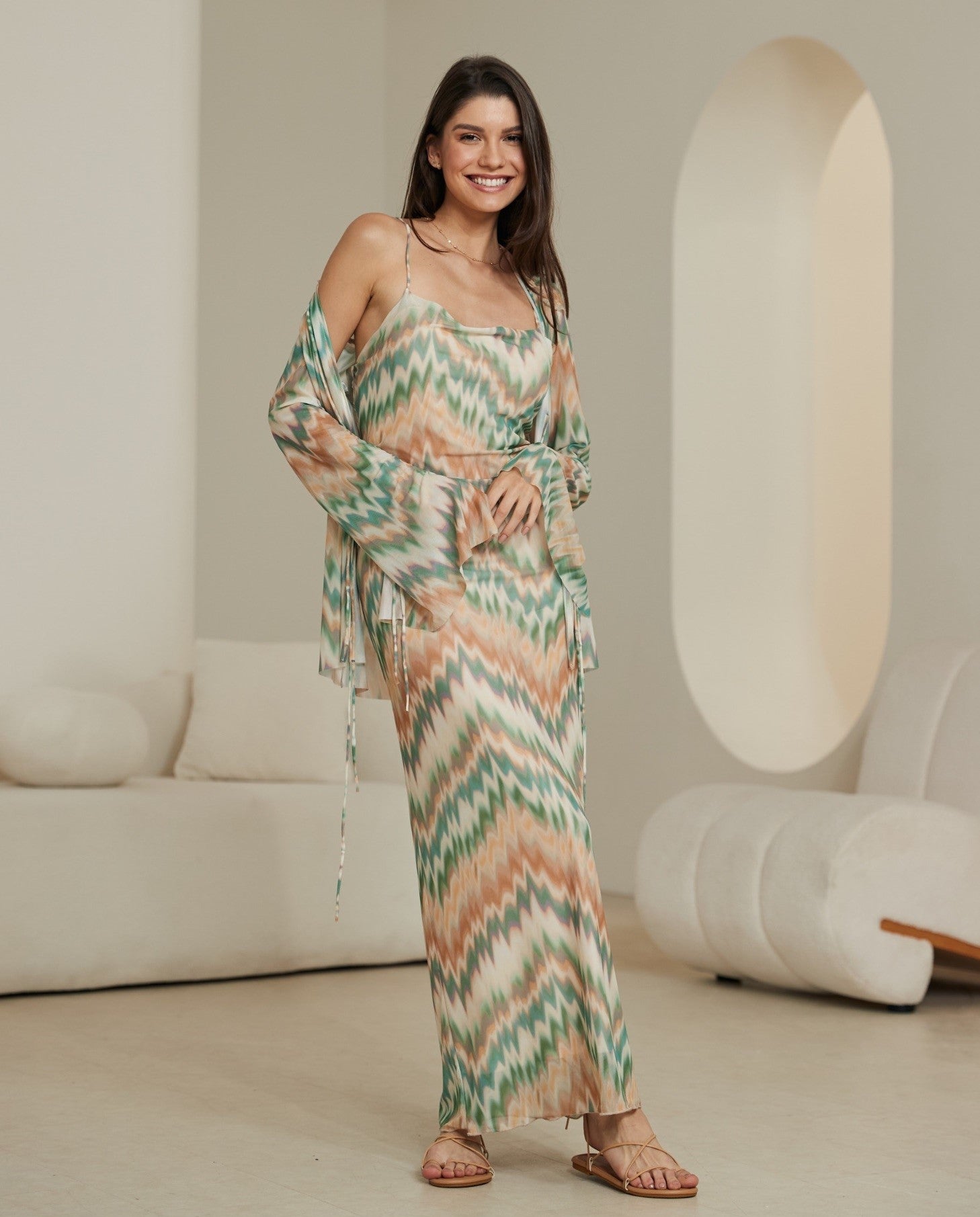 MESH MAXI DRESS