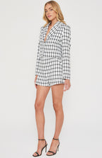 Tinsel Checkered Faux Wool Shorts