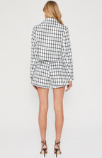 Tinsel Checkered Faux Wool Shorts