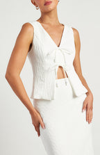 MARLEY VEST AND SKIRT SET