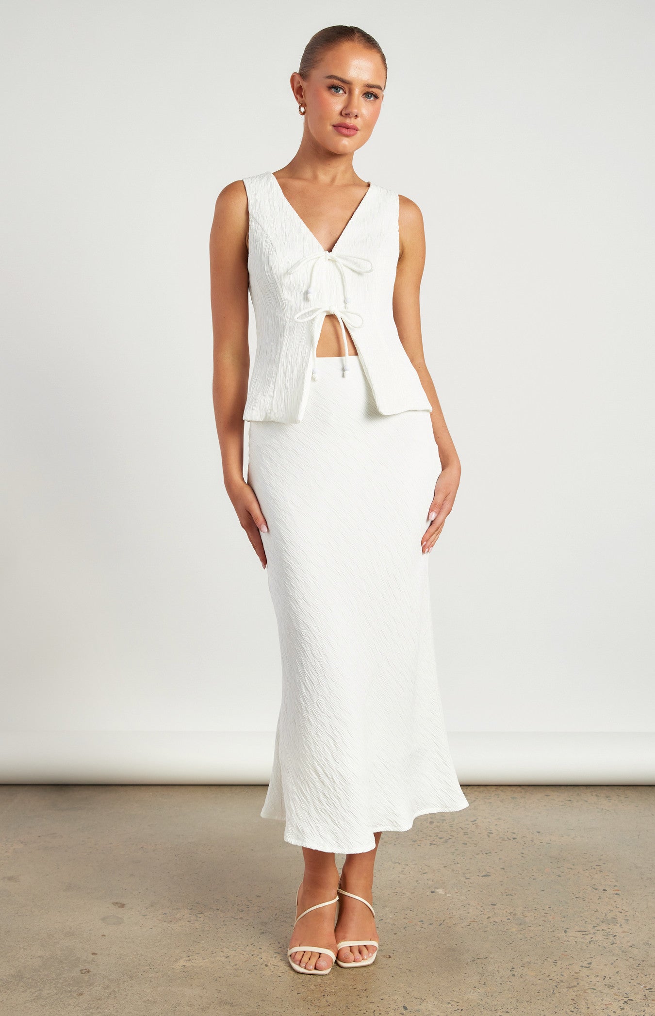 MARLEY VEST AND SKIRT SET
