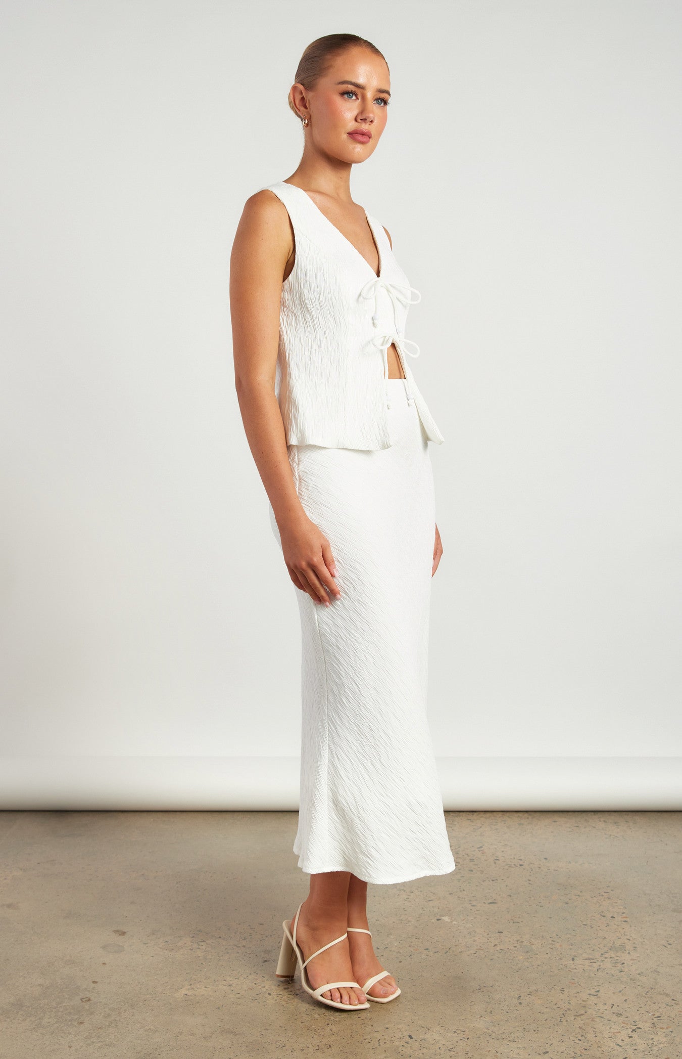 MARLEY VEST AND SKIRT SET
