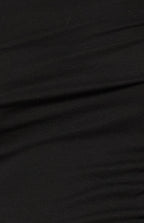 ASYMMETRIC NECKLINE JERSEY RUCHE DETAIL TOP